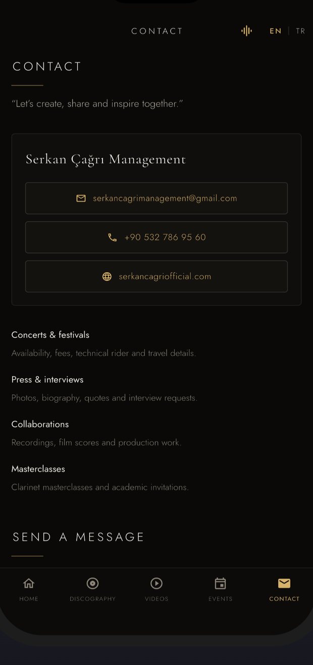 Contact screen